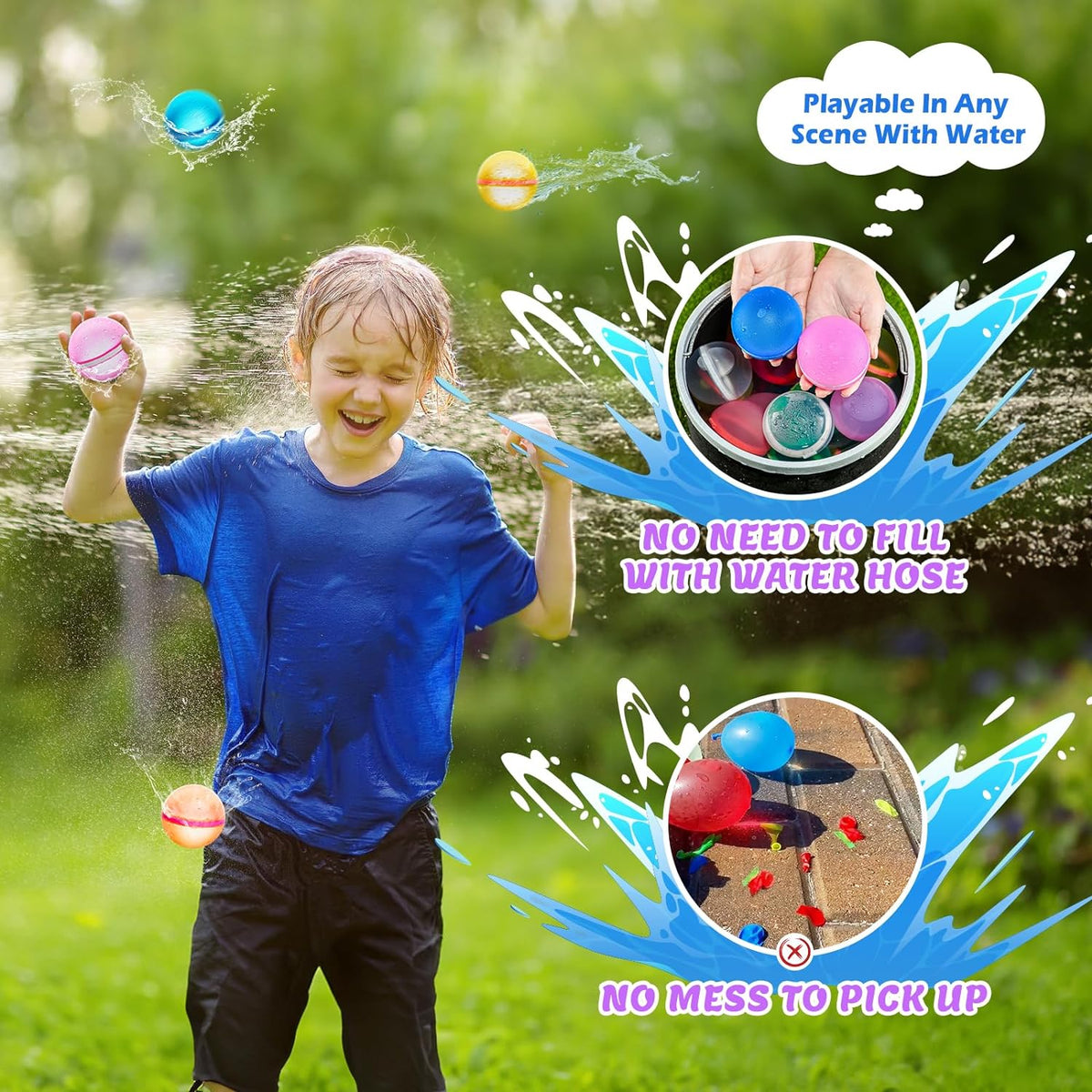 Eco-Friendly Magnetic Splash Balls for Endless Fun