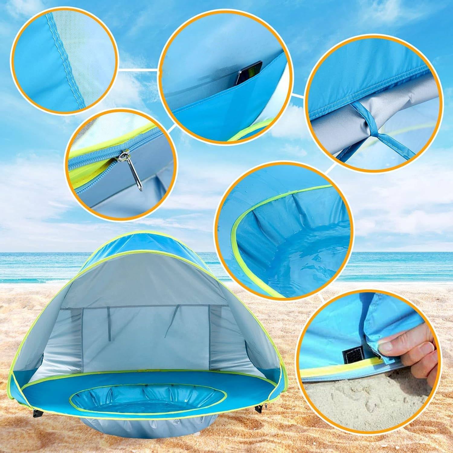 Toddler Beach Canopy with UV Defense