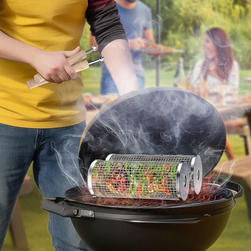 GrillMaster Pro – Versatile BBQ Basket for Perfect Flipping