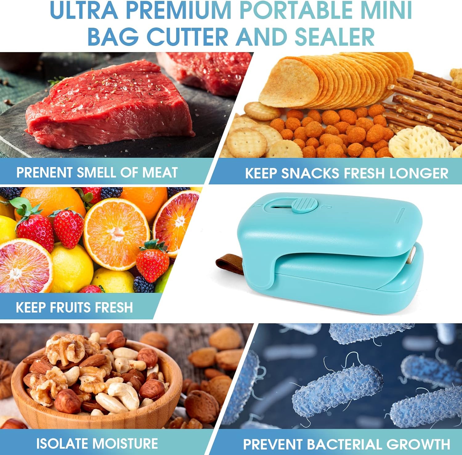 Compact Food Preservation Sealer & Cutter