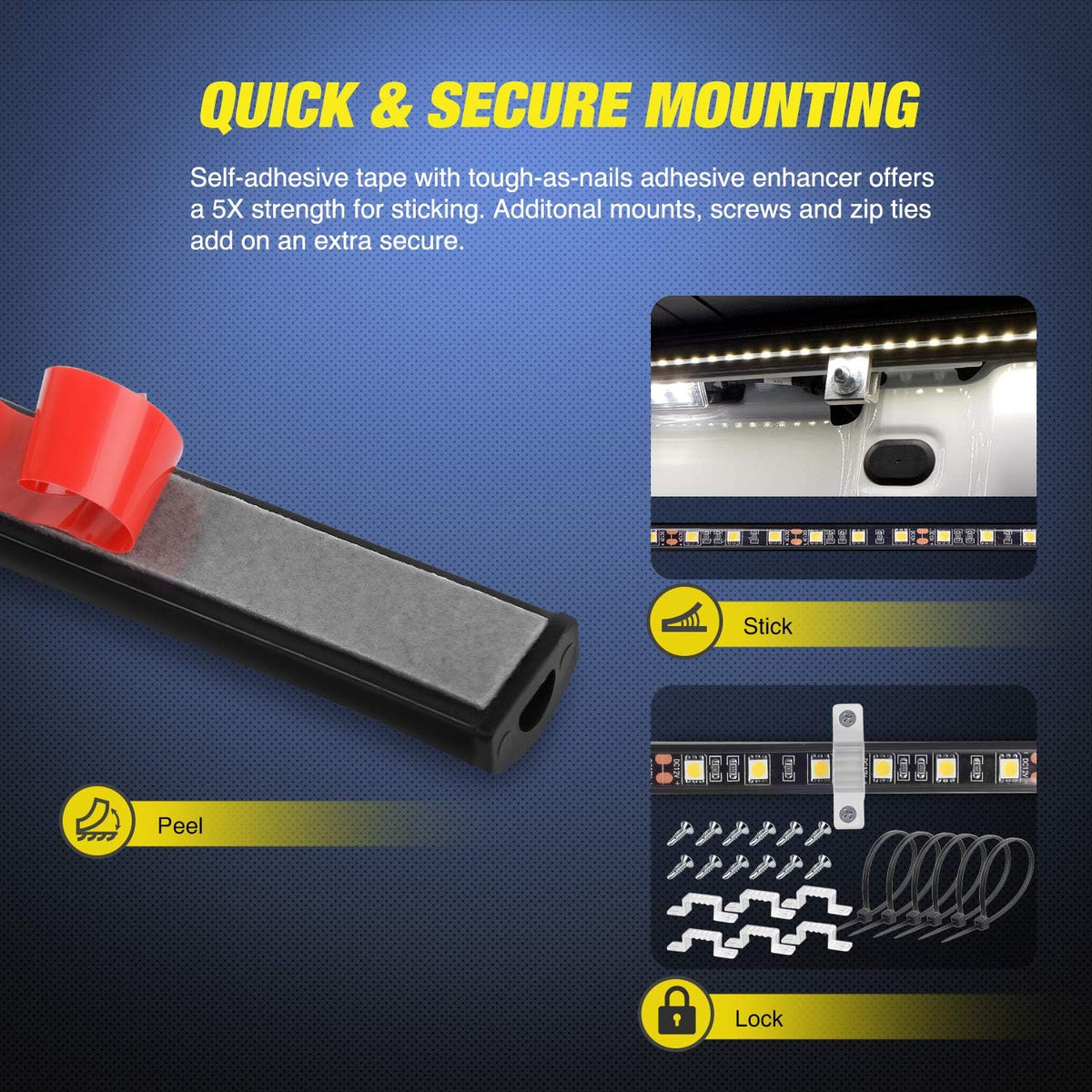 Illuminate Your Truck Bed with a 60-Inch LED Lighting Strip
