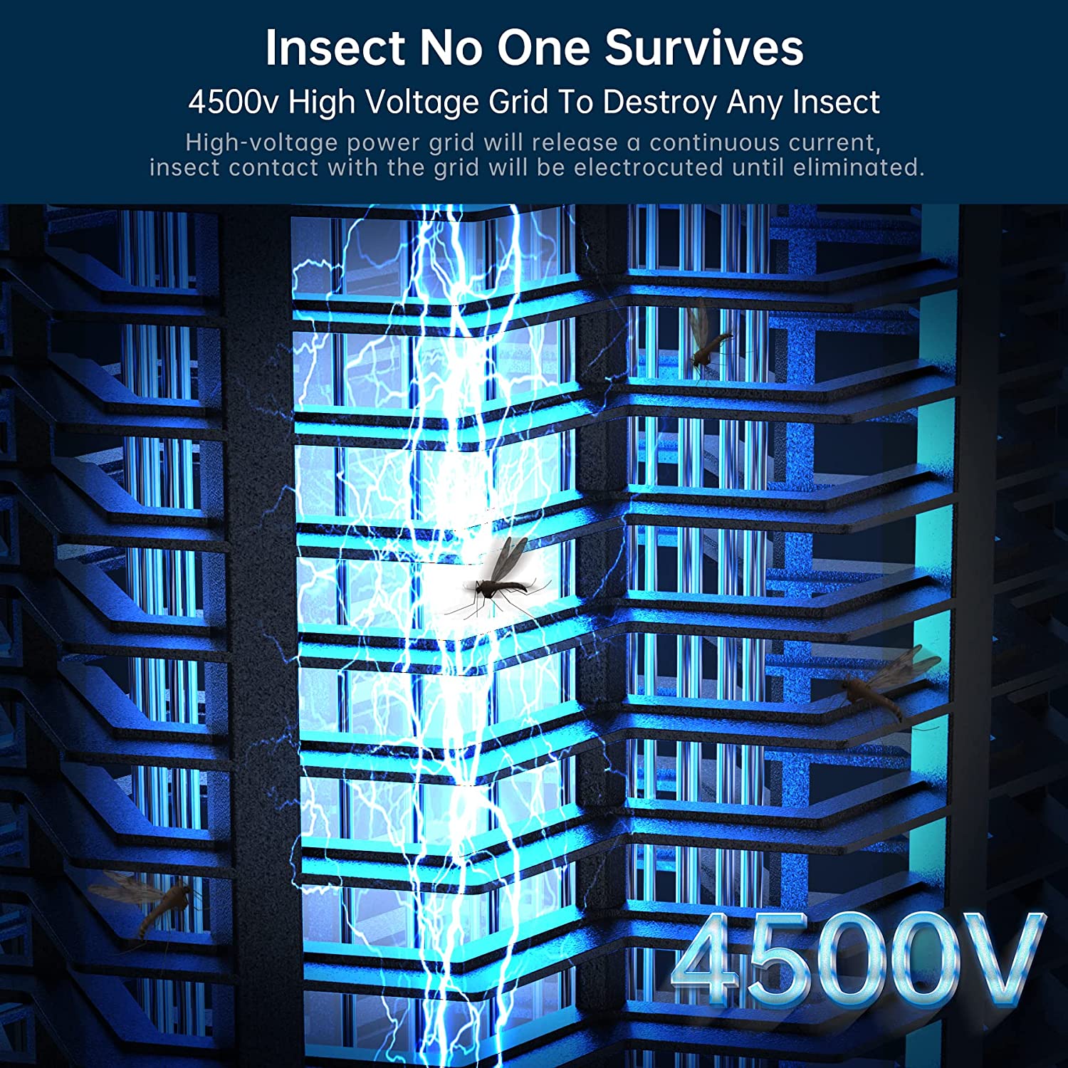 Powerful Insect Zapper Light for Home and Outdoor Use