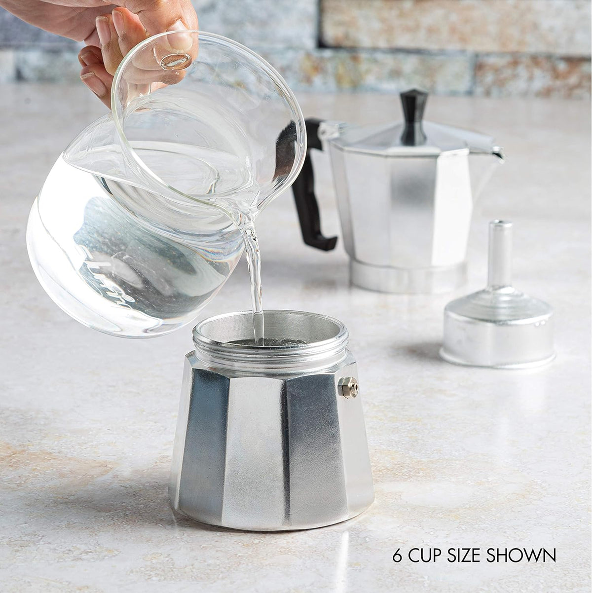 Versatile Stovetop Coffee and Espresso Brewer for Gourmet Drinks