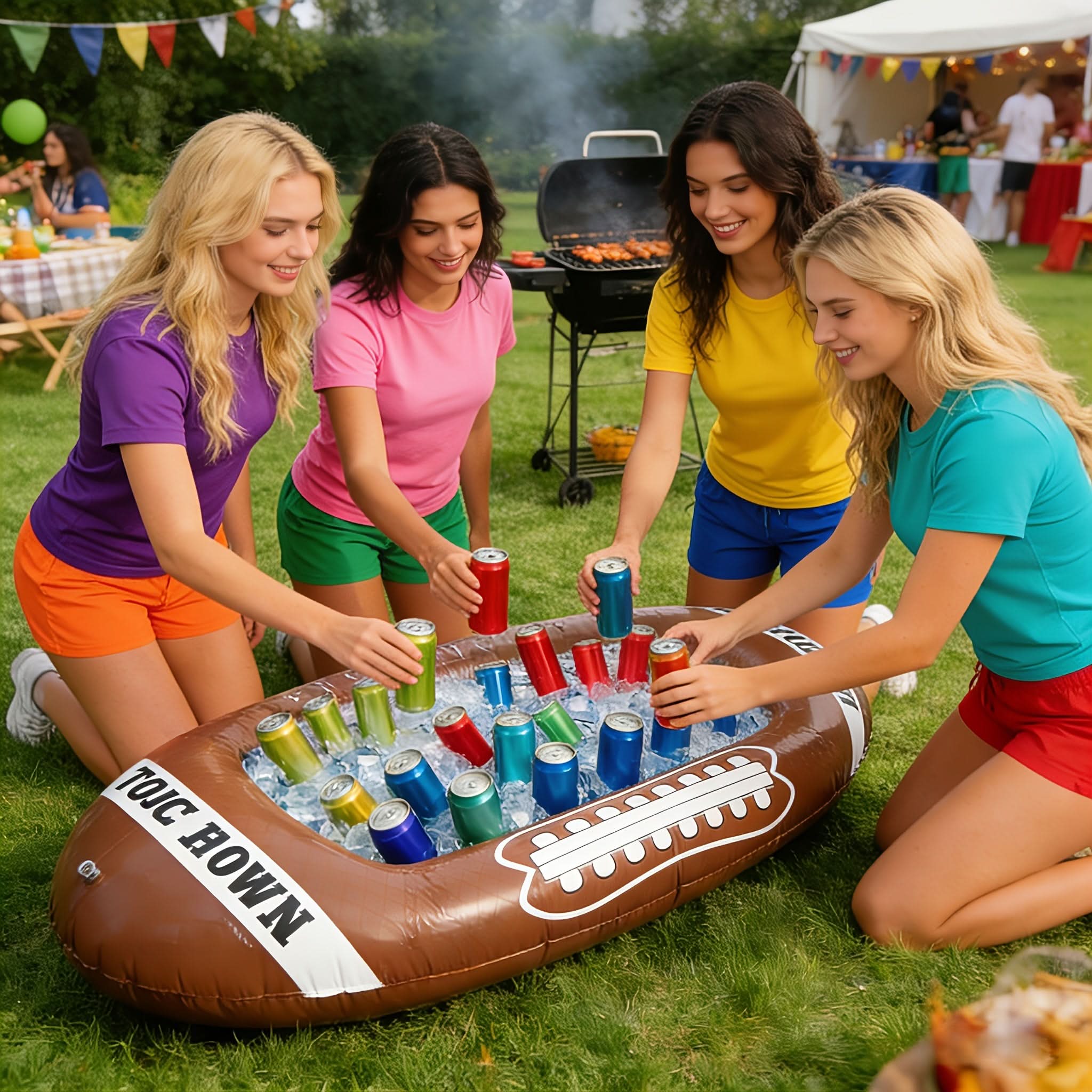 Kickoff Celebration – Inflatable Football Decor for Outdoor Fun