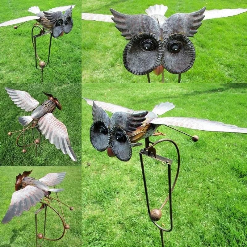 Elegant Eagle Wind Sculpture for Outdoor Spaces