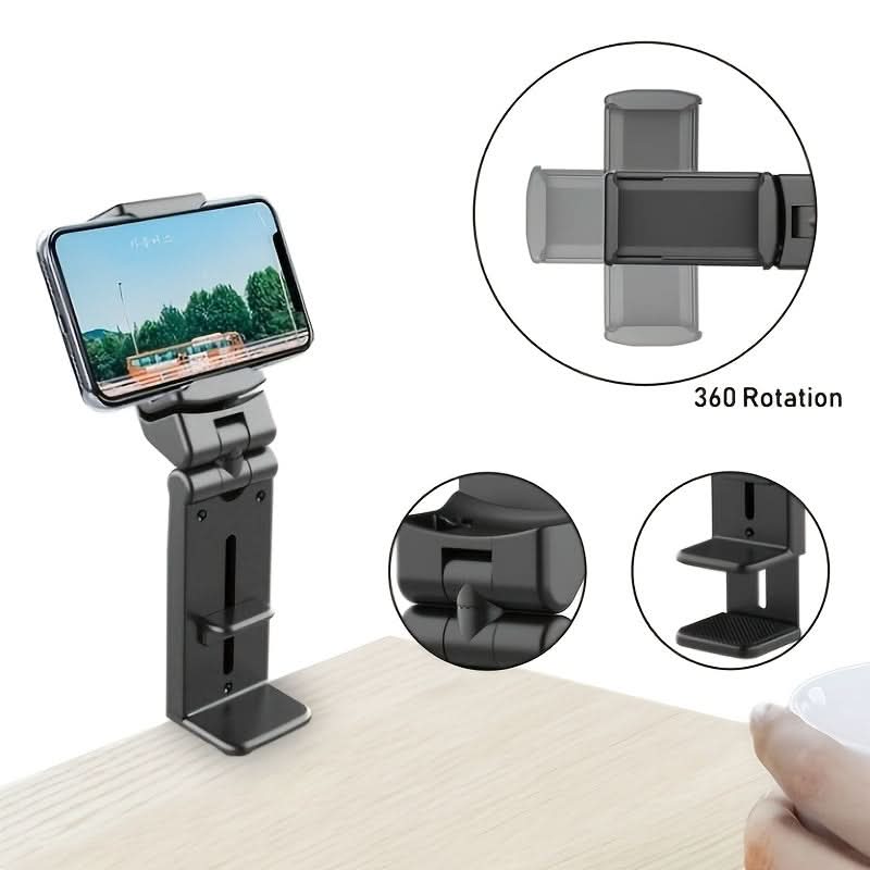 TravelMate – Versatile 360° Smartphone Stand for Travelers