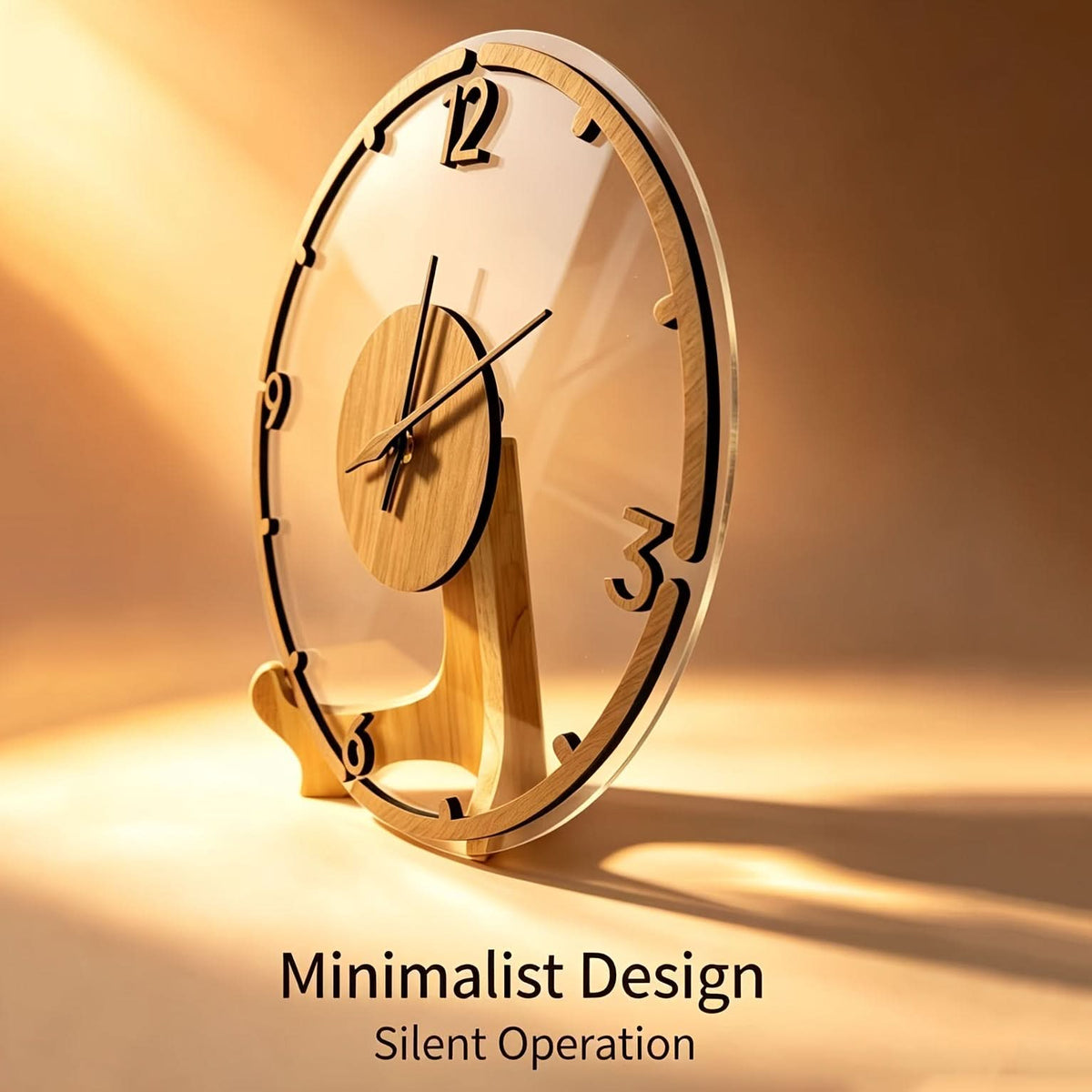 Scandi Essence 30 cm Contemporary Acrylic Wall Timepiece
