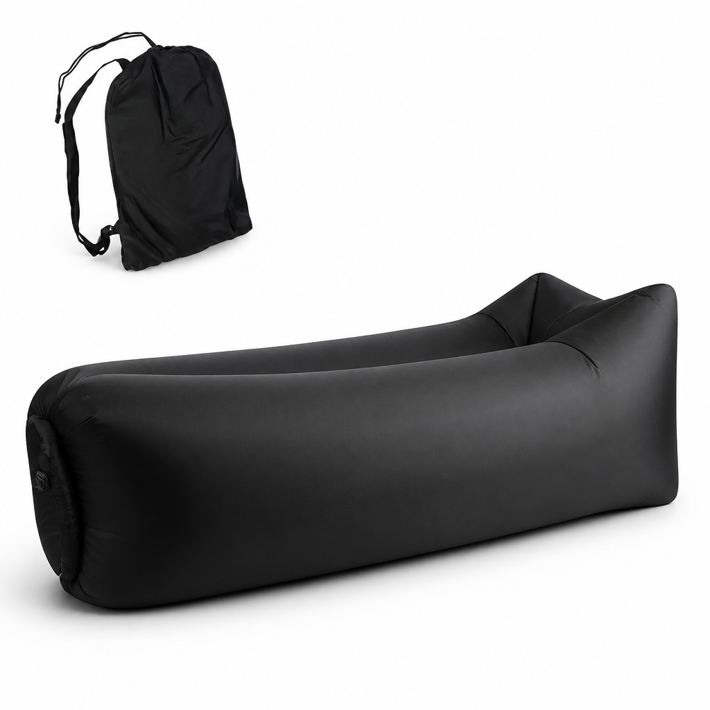 Tubular Bench Inflatable Lounger (Polyester, Carrying Bag)