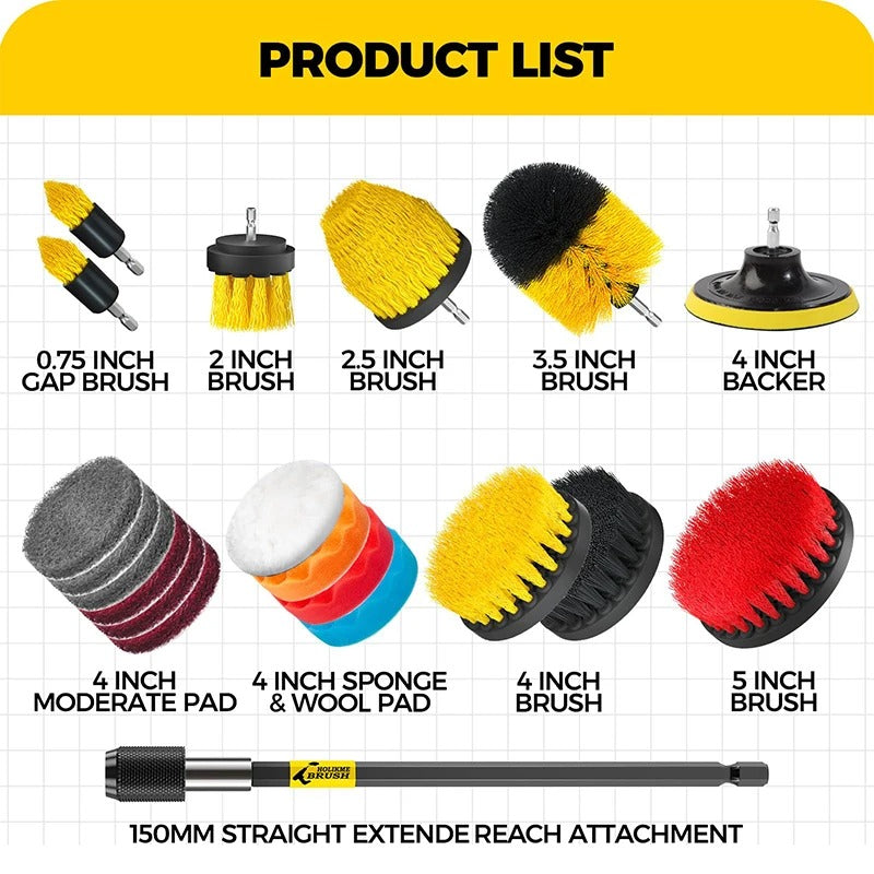 Ultimate Power Cleaning Brush Set