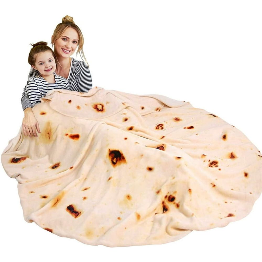 Giant Tortilla Throw Blanket for Cozy Comfort
