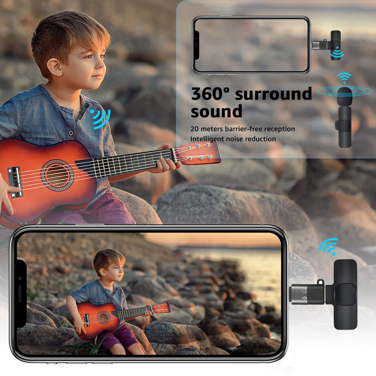 Compact Clip-On Microphone for Clear Audio Recording