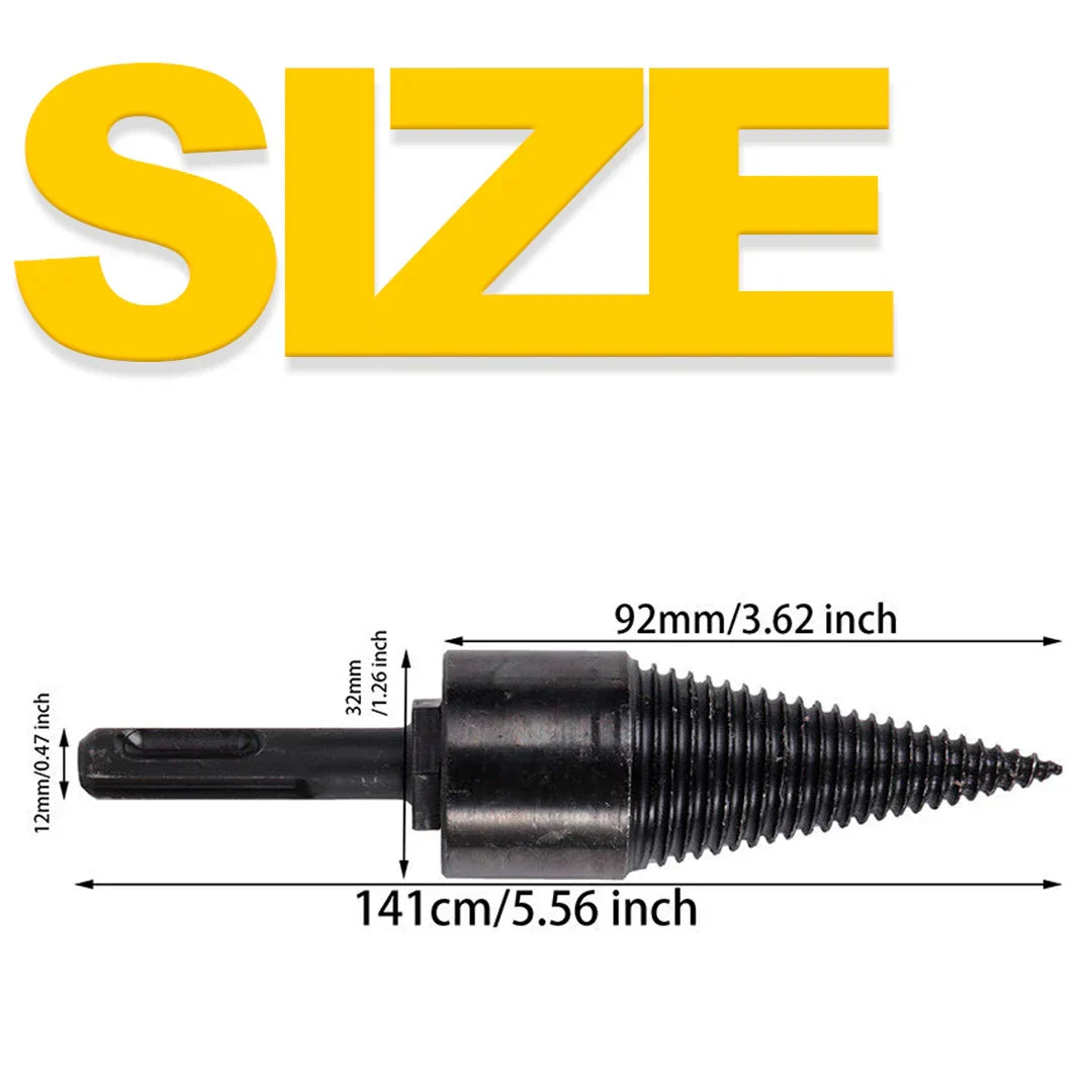 PowerSplit Drill Bit for Effortless Log Splitting