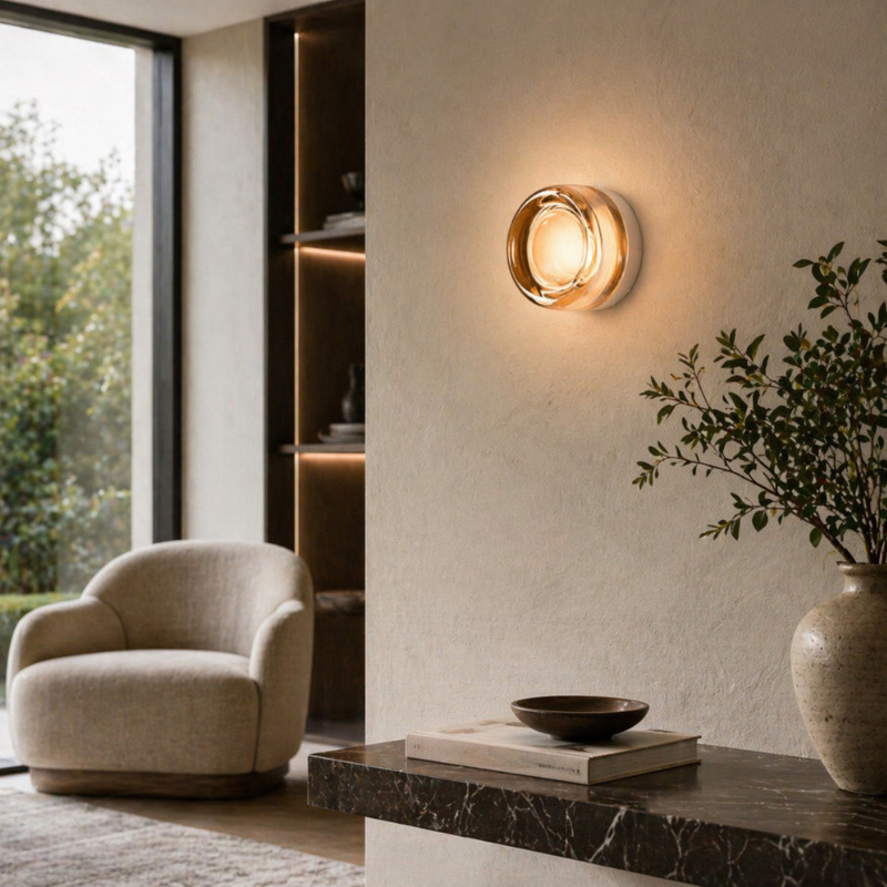 Smart LED Wall Light with Auto-Dimming Sensor for Home