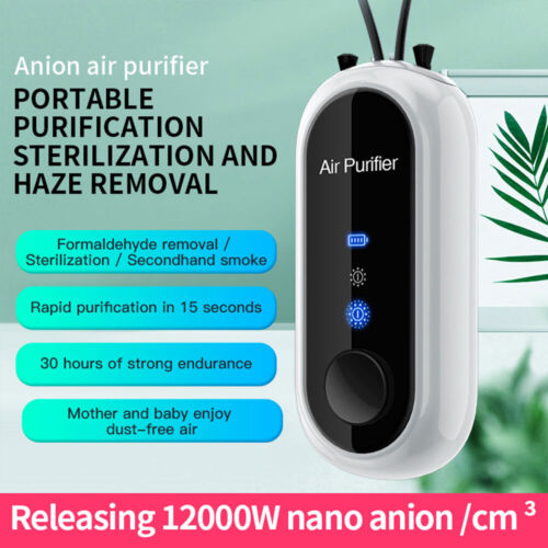 Portable Air Purifier Pendant | Rechargeable Air Cleaner Necklace