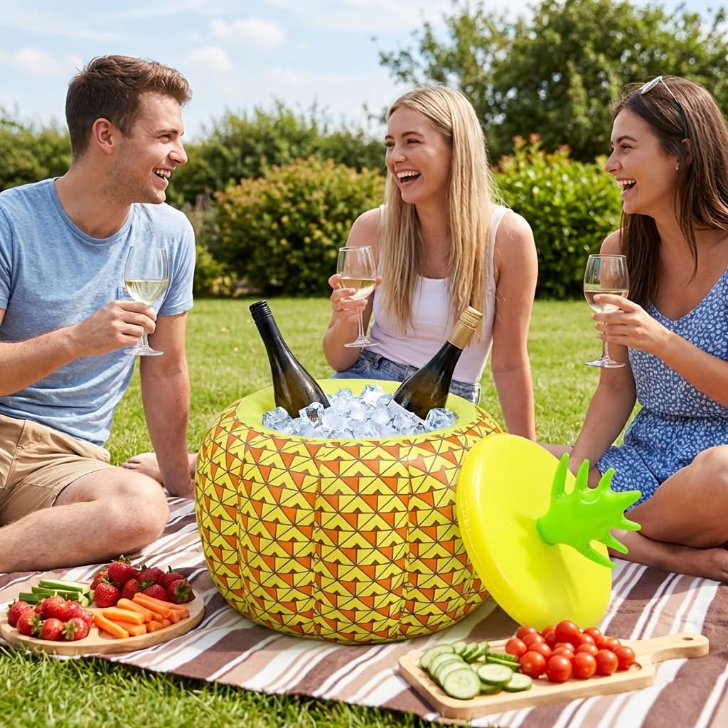 Pineapple Oasis – Inflatable Ice Bucket for Summer Fun