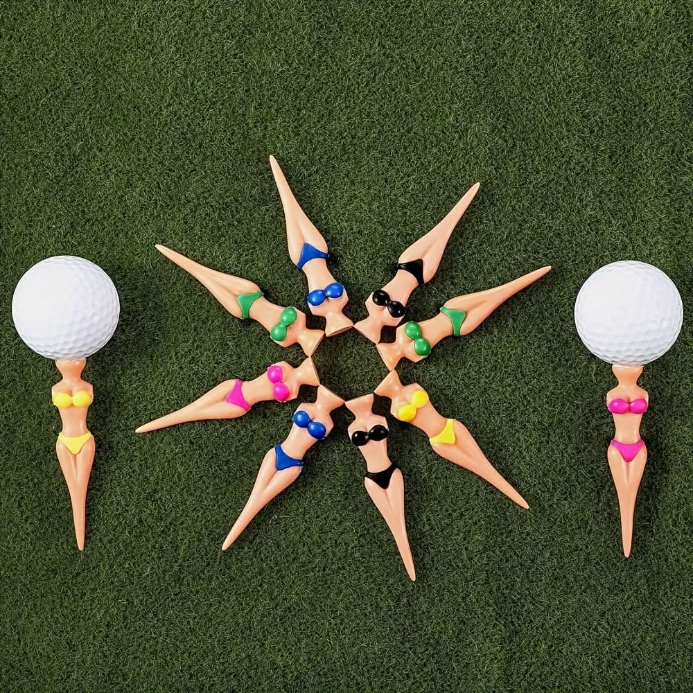 Fun & Quirky Bikini-Themed Golf Tee Set - 5 Pack