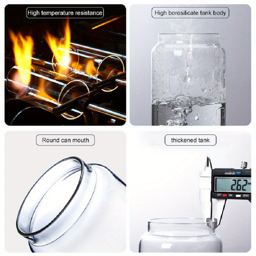 Airtight Kitchen Storage Jar in Glass - LunaSeal Design