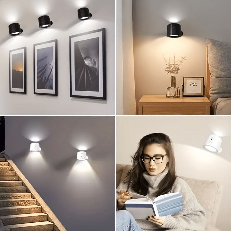 AuraFlex – Versatile Rechargeable Wall Light