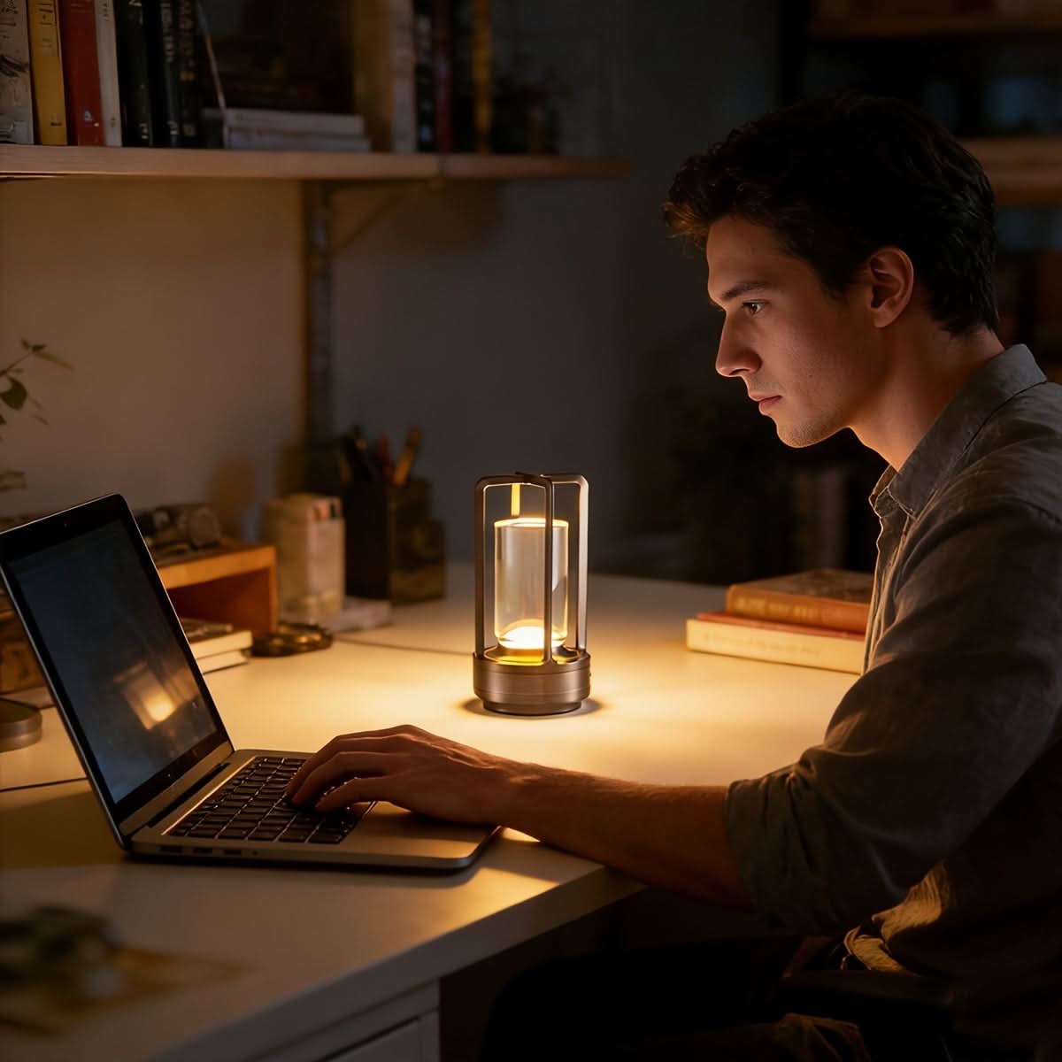 Heritage Glow – Portable Rechargeable Table Lamp