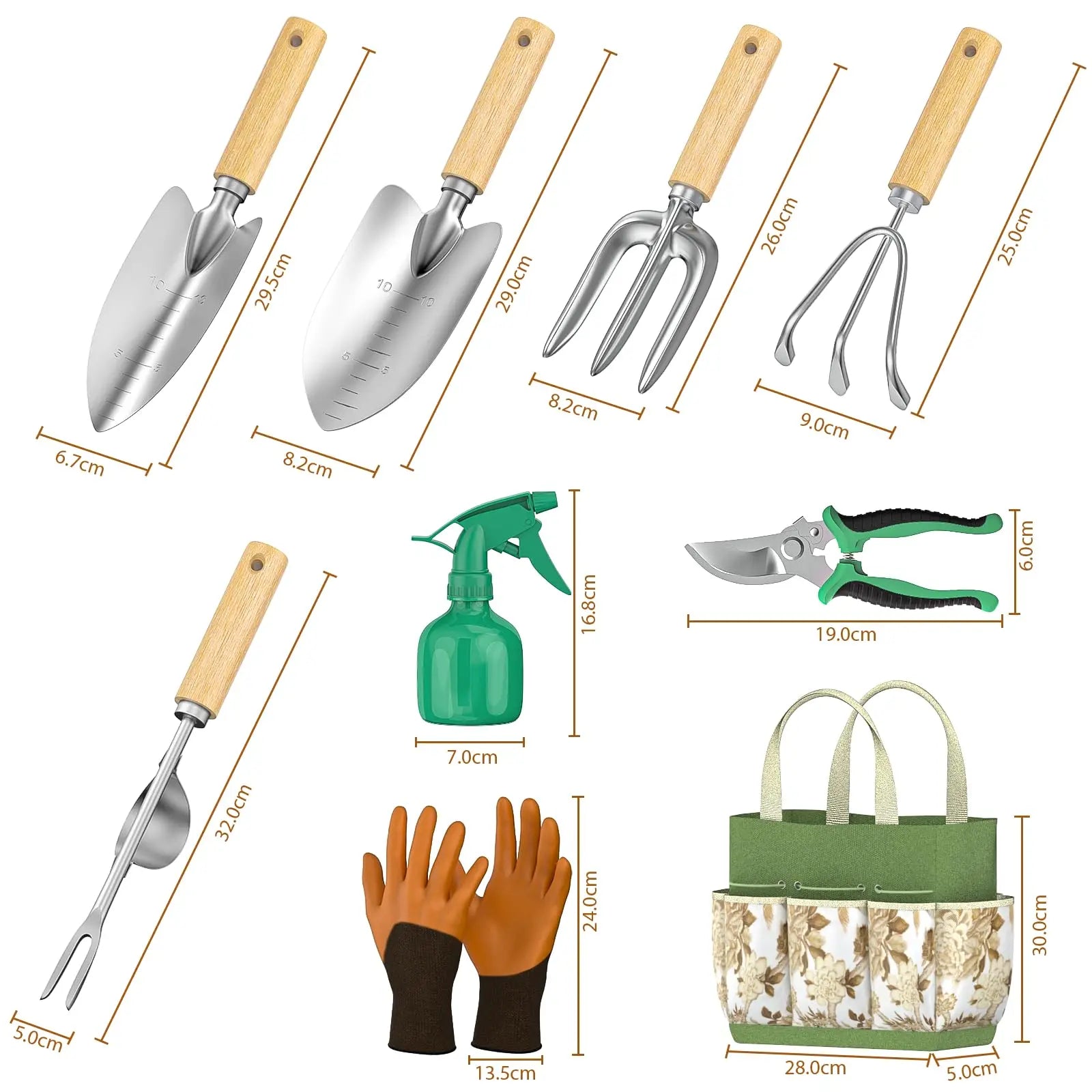 Gardening Set with 9 Tools - Complete Gardening Essentials