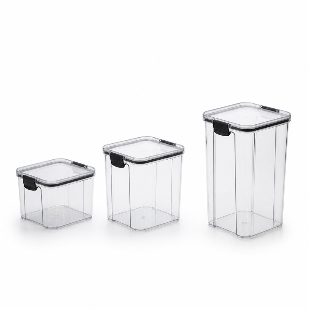 Airtight Silicone-Sealed Food Storage Containers (Multi-Size Set)