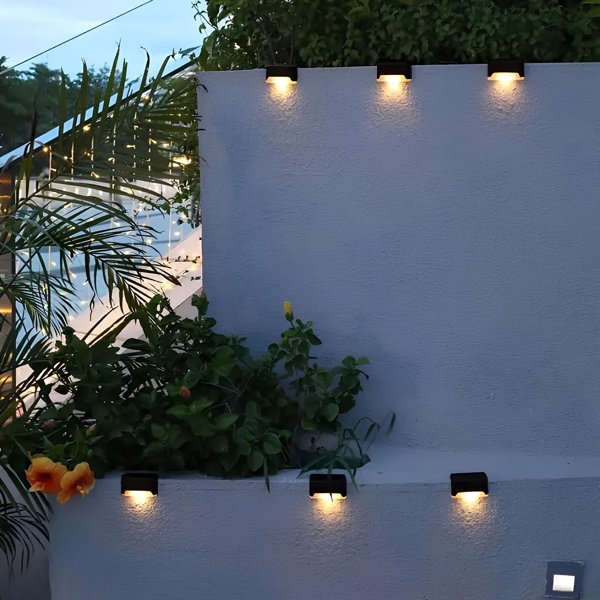 Stairway Lighting Powered by Solar Energy
