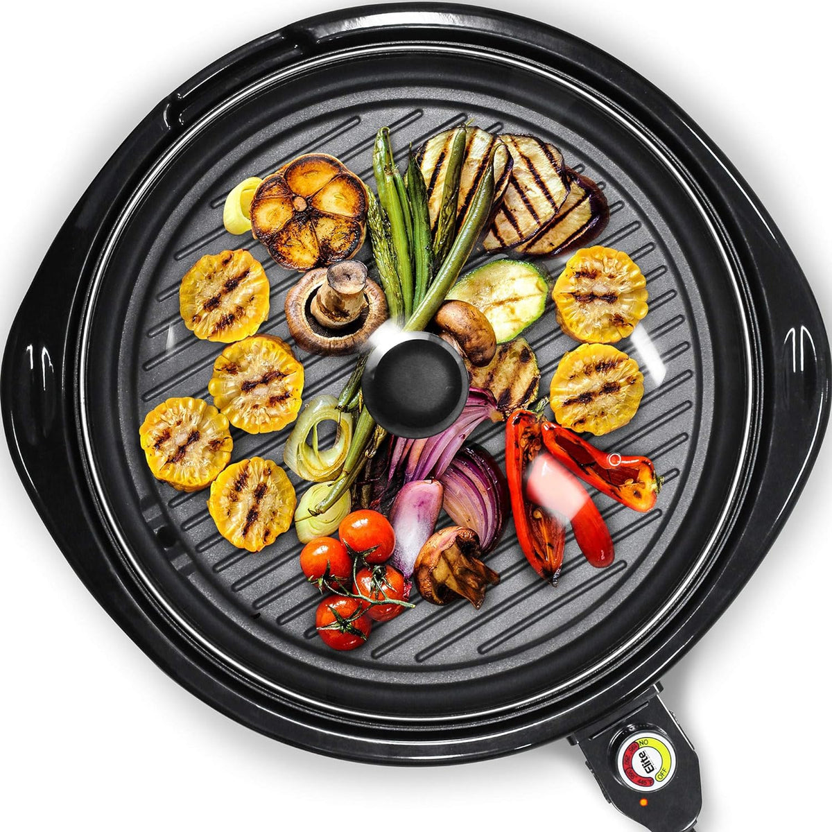 Indoor Nonstick Electric Griddle with Adjustable Heat