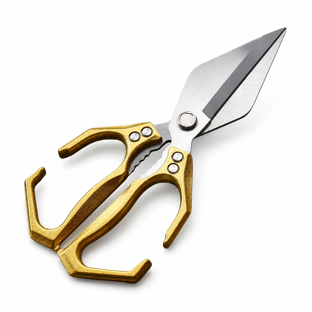 Stainless Steel Kitchen Scissors with Textured Handle