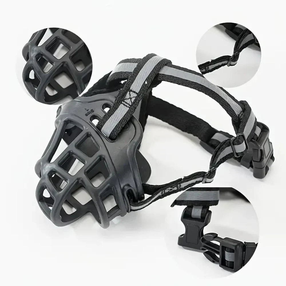 SafetyFirst Dog Muzzle – Comfortable, Adjustable, and Secure
