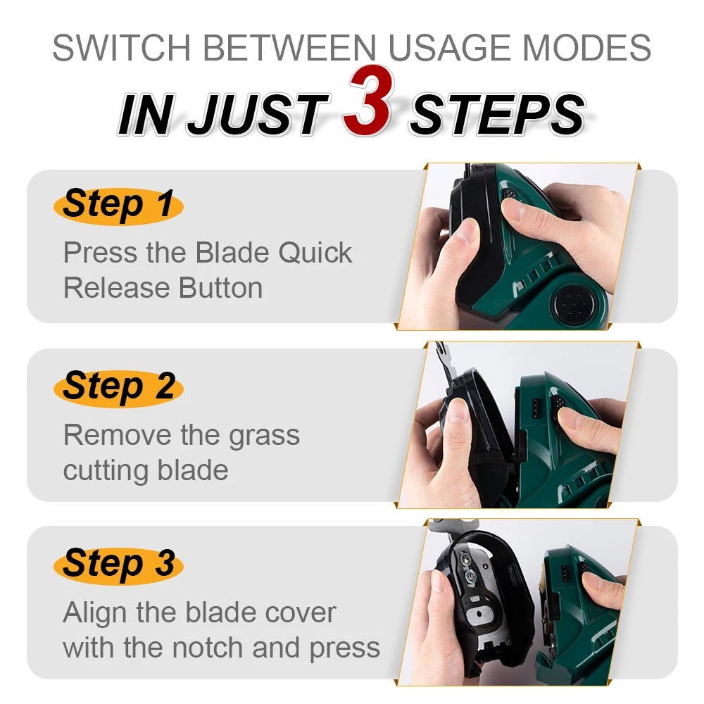 Rechargeable Garden Hedge & Grass Cutter Combo
