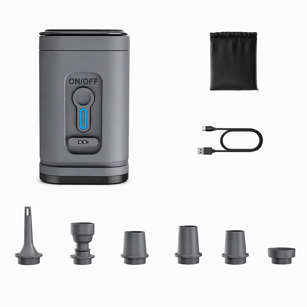 AeroLight – Portable Rechargeable Air Pump with LED Light