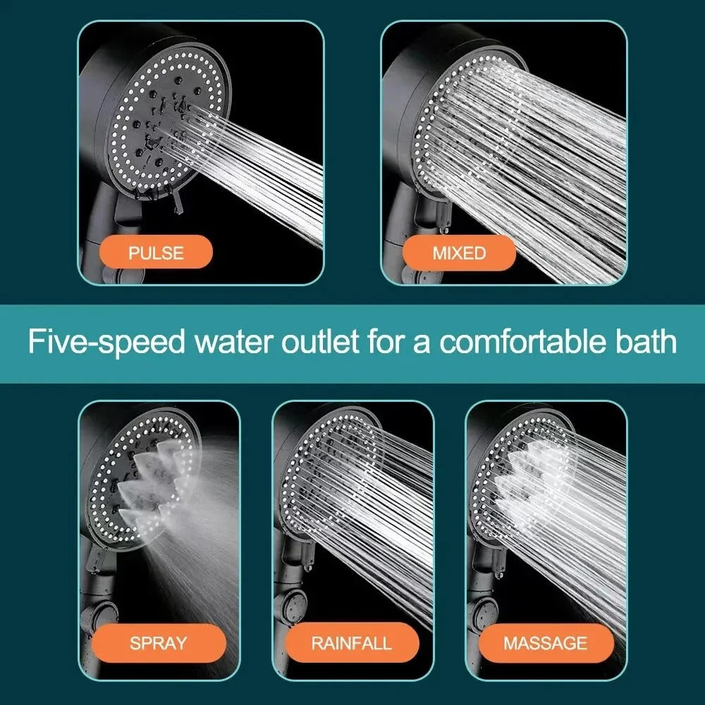 Revitalizing High-Pressure Showerhead with Flexible Hose