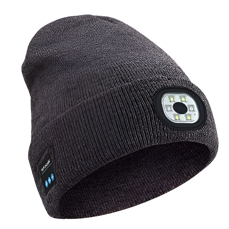 All-in-One Bluetooth Beanie with LED Illumination