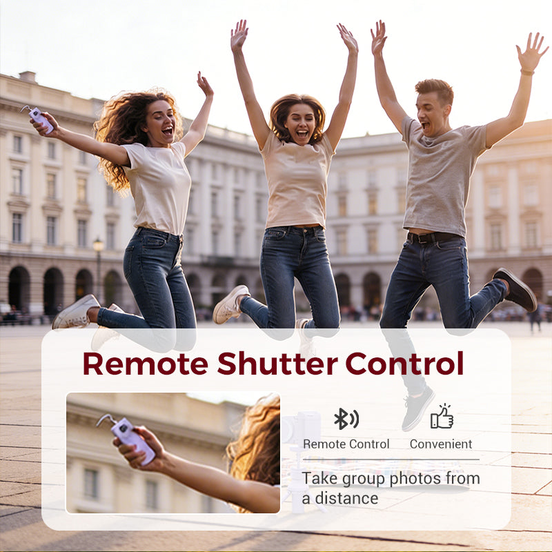 ErgoSnap: Bluetooth Remote Smartphone Stabilizer with 180° Rotation
