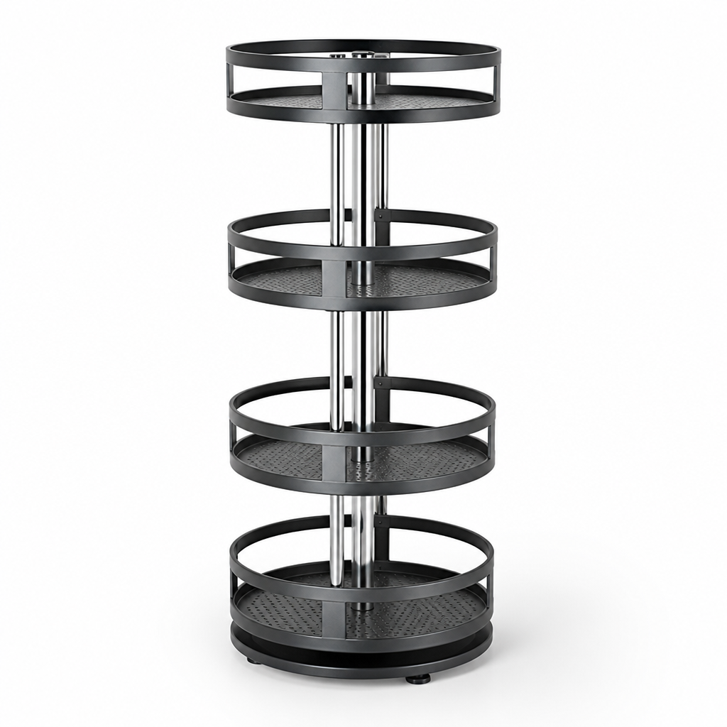 Metal Multi-Layer Kitchen Organizer (360° Rotating)
