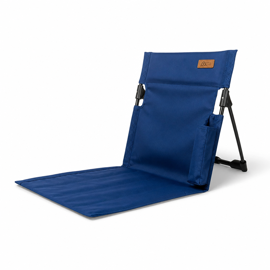 Aluminum Folding Chair with Adjustable Backrest (Side Pocket)