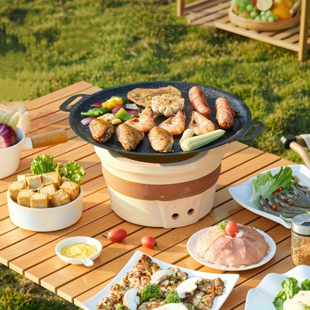 Nomad Chef – Portable Cast Iron Grill Pan for Outdoor Delights