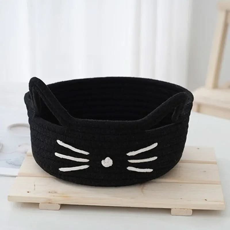 WhiskerWoven – Adorable Organizer Basket for Home
