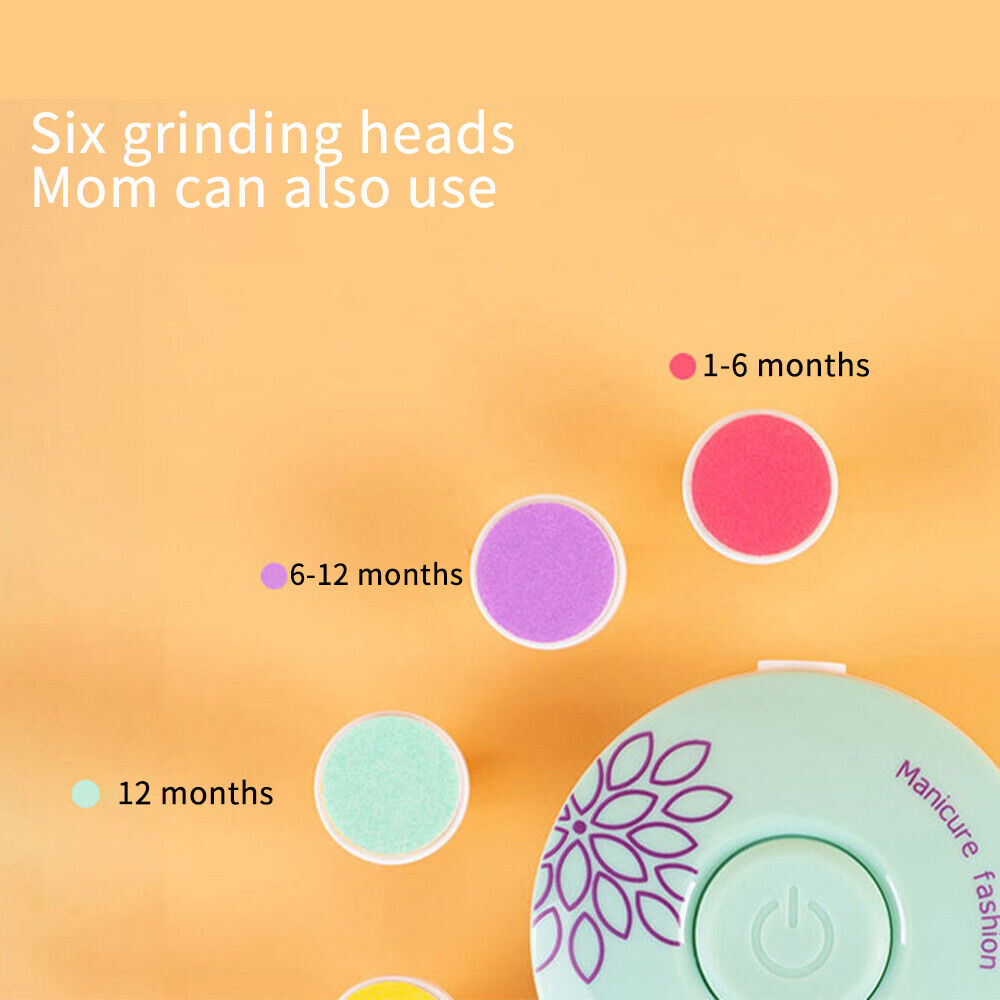 Gentle Baby Nail Care Kit with 6 Specialized Heads