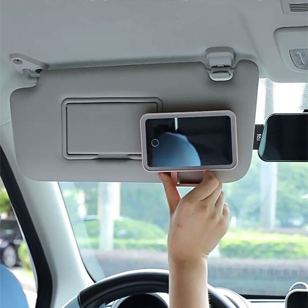 Illuminated Auto Vanity Mirror for Effortless Grooming