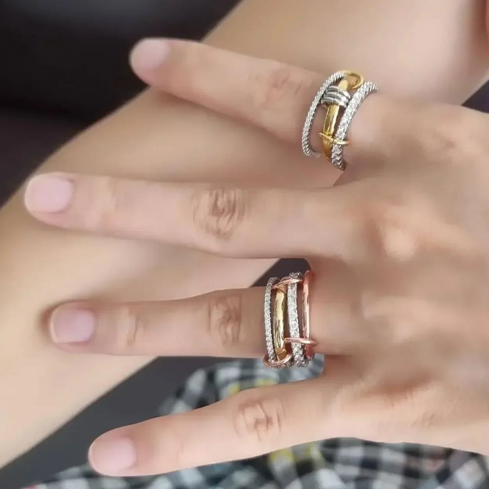 Elegant Gold Layered Ring Set for Everyday Glamour