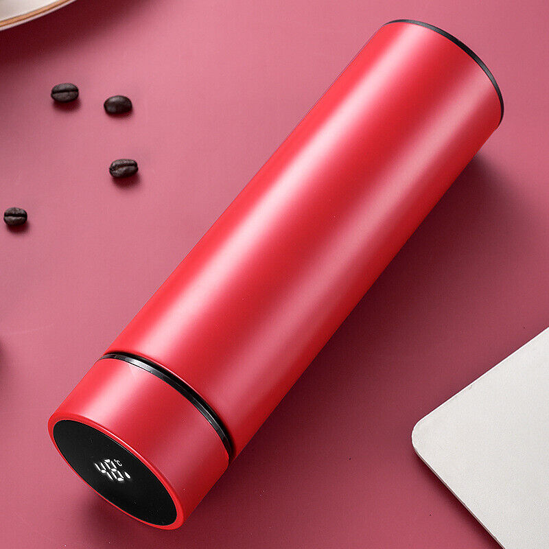 Smart Thermos with LED Temperature Indicator