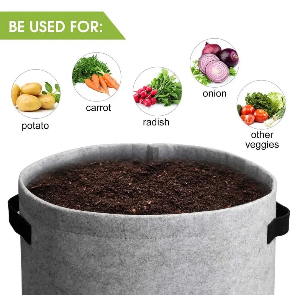 EcoGrow Fabric Planter Bags for Effortless Gardening