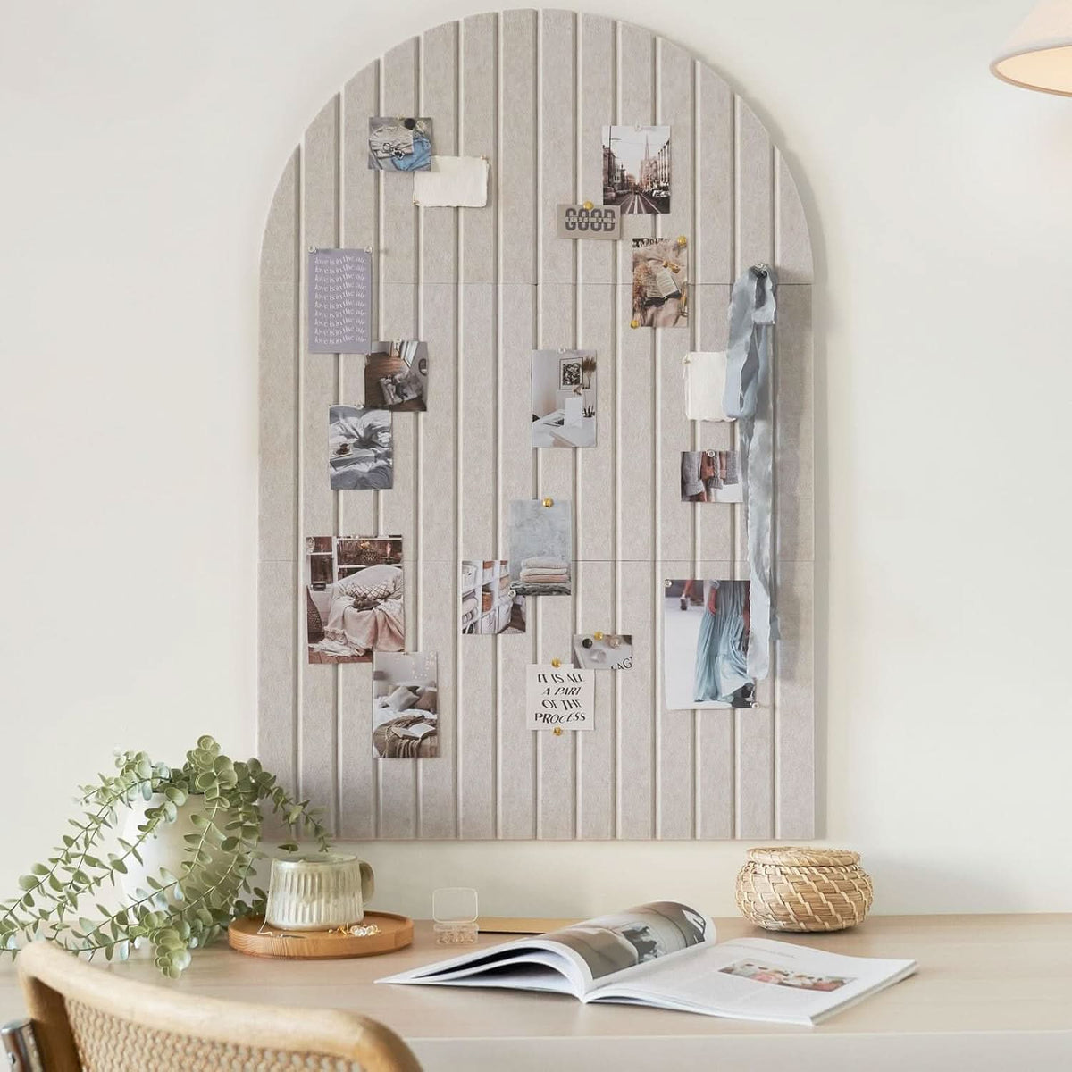 Chic Curved Felt Display Board for Elegant Wall Décor