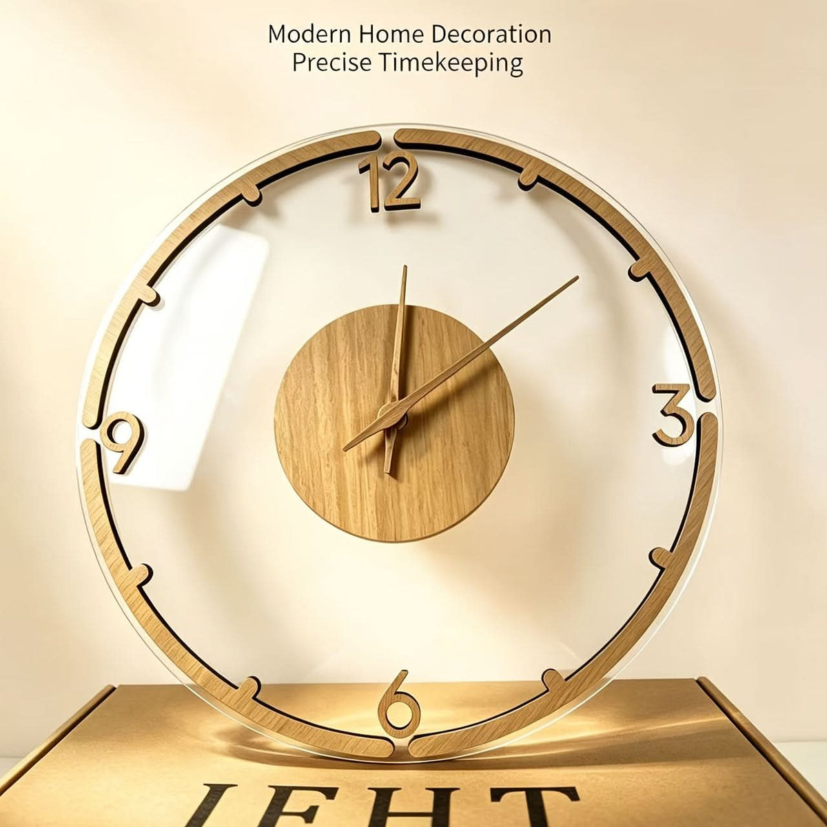 Scandi Essence 30 cm Contemporary Acrylic Wall Timepiece