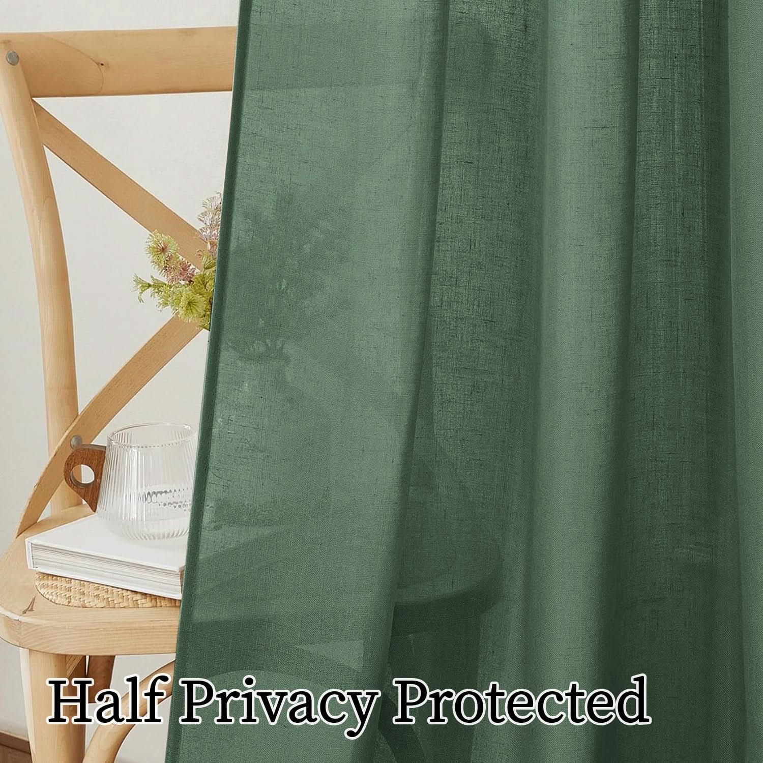Breezy Linen Sheer Drapes for Natural Light and Privacy