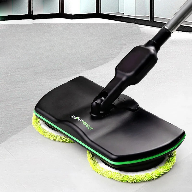 Wireless Spin Mop with Dual-Motor Cleaning Power