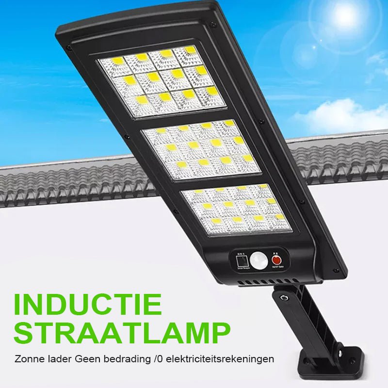 Solar-Powered LED Outdoor Light with Remote Control & 6000K Illumination