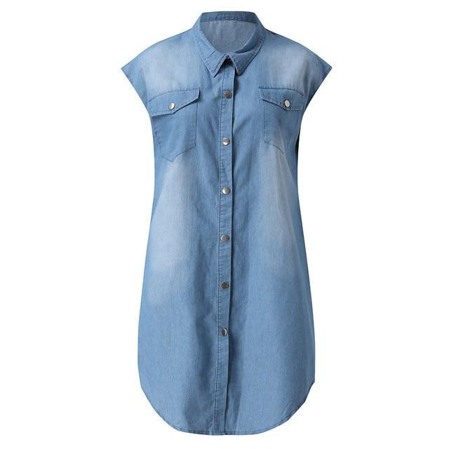 Casual Chic Denim Midi Dress