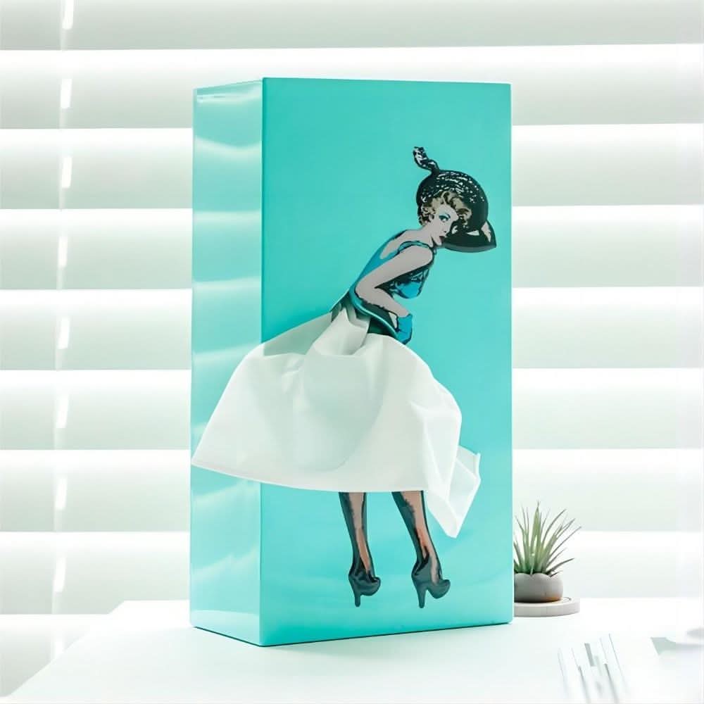 Whimsical Stone Tissue Holder for Charming Home Decor